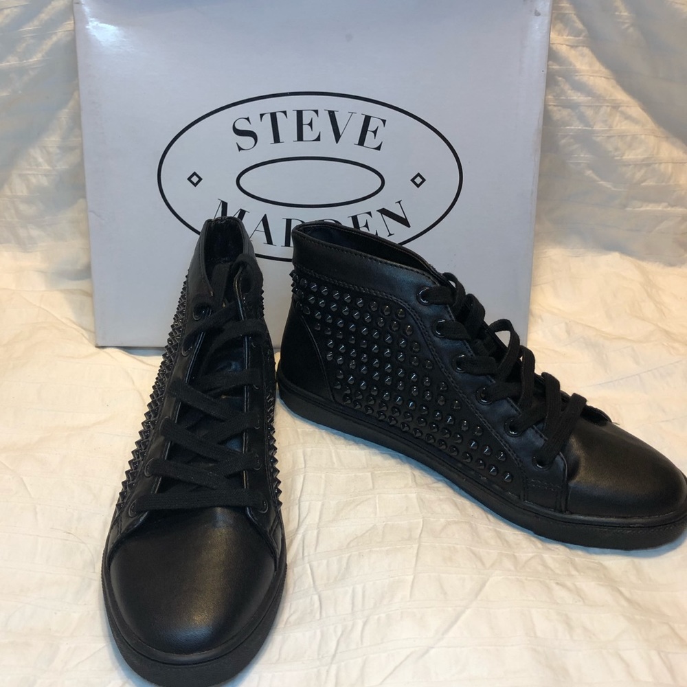 Steve Madden “Levels” Studded High-Top Sneaker